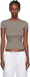 Flore Flore Taupe Car Baby T-shirt In Brown