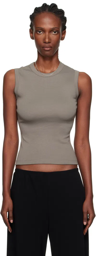 FLORE FLORE TAUPE ESMÉ TANK TOP