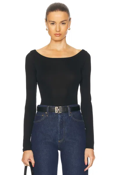 Flore Flore Tende Long Sleeve Top In Black