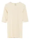Flore Flore Three-quarter Sleeve T-shirt In White