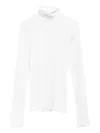 Flore Flore Turtleneck Long-sleeve Top In White