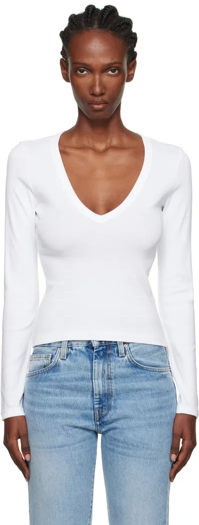 Flore Flore White Dewi Longsleeve T-shirt