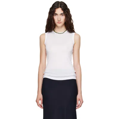 Flore Flore White Esmé Lw Tank Top In Animal Print