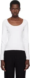 Flore Flore White Fem Longsleeve T-shirt