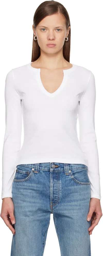 Flore Flore White Iman Longsleeve T-shirt