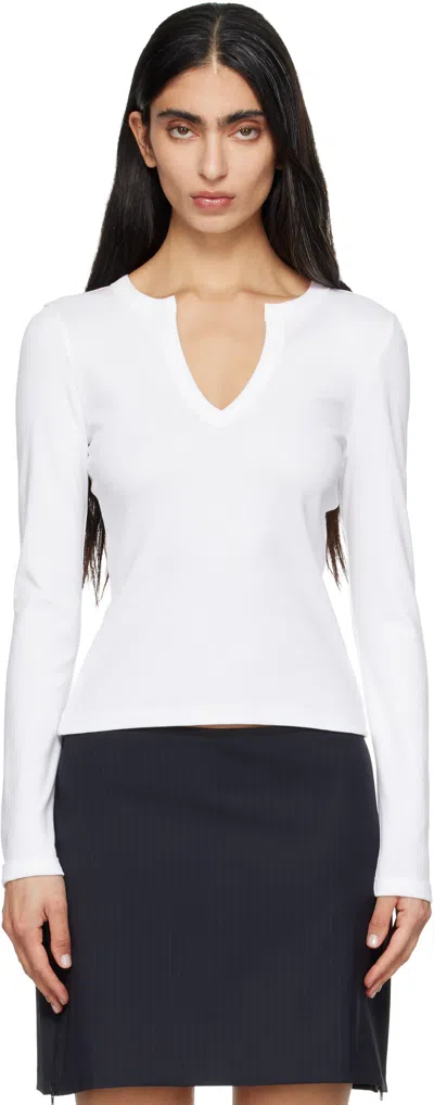 Flore Flore White Iman Longsleeve T-shirt