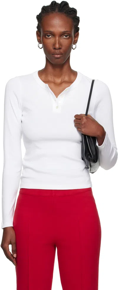 Flore Flore White Jess Longsleeve T-shirt