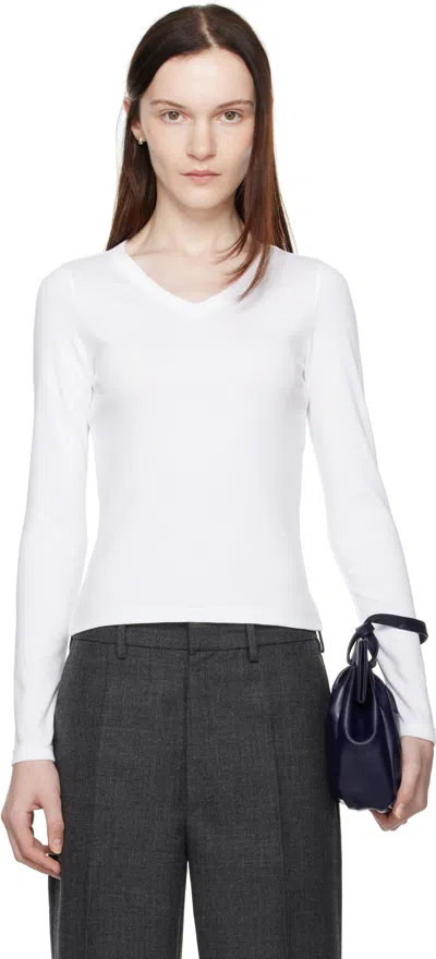 Flore Flore White Jill Long Sleeve T-shirt