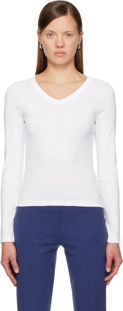 Flore Flore White Jill Longsleeve T-shirt