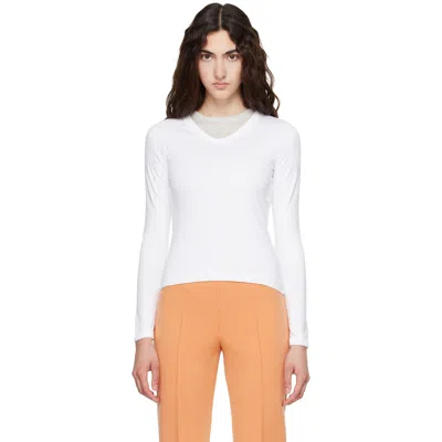 Flore Flore White Jill Longsleeve T-shirt
