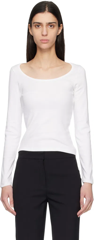Flore Flore White Longsleeve Fem T-shirt