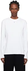 Flore Flore Ssense Exclusive White Max Long Sleeve T-shirt In White