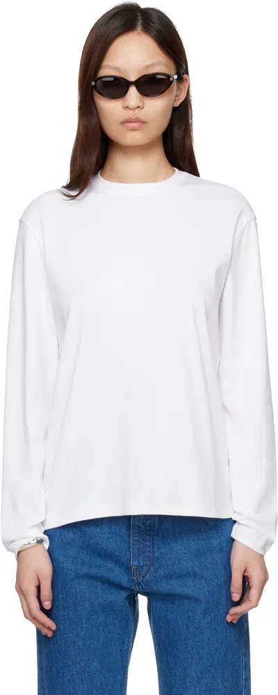 Flore Flore White Maggie Longsleeve T-shirt