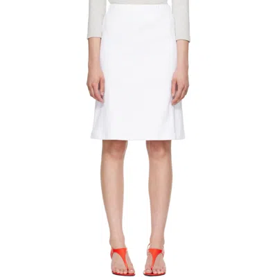 Flore Flore White Marie Midi Skirt