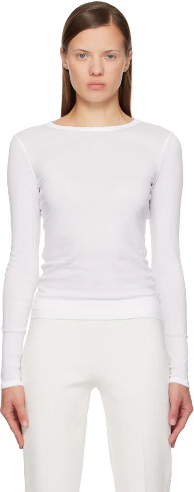 Flore Flore White Olivia Longsleeve T-shirt