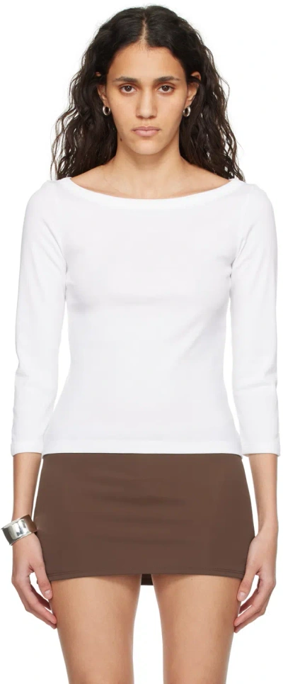 Flore Flore White Steffi Long Sleeve T-shirt
