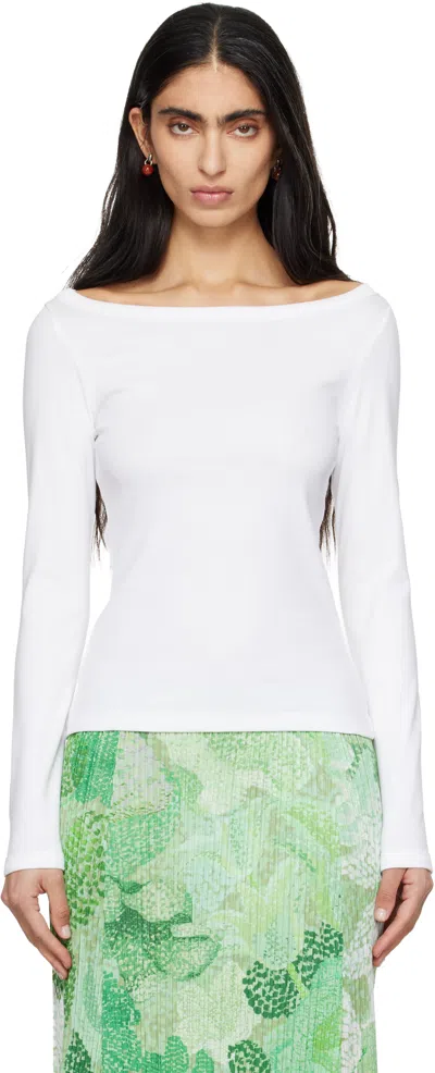 Flore Flore White Steffi Longsleeve T-shirt
