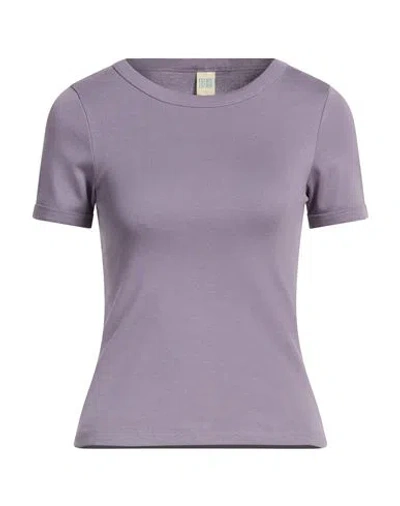 Flore Flore Woman T-shirt Purple Size S Organic Cotton