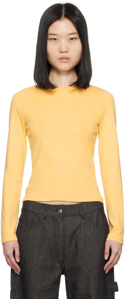 Flore Flore Yellow Max Long Sleeve T-shirt In Buttercup