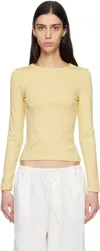 Flore Flore Max Organic Cotton-jersey T-shirt In Yellow