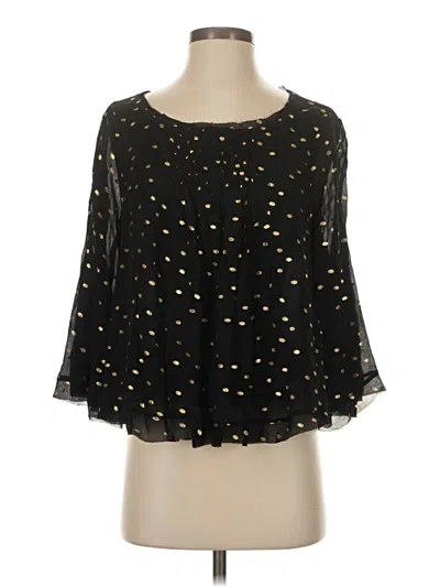 Pre-owned Floreat 3/4 Sleeve Blouse In Black