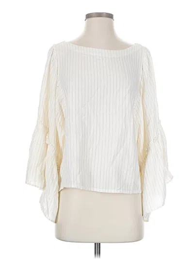 Pre-owned Floreat 3/4 Sleeve Blouse In Ivory