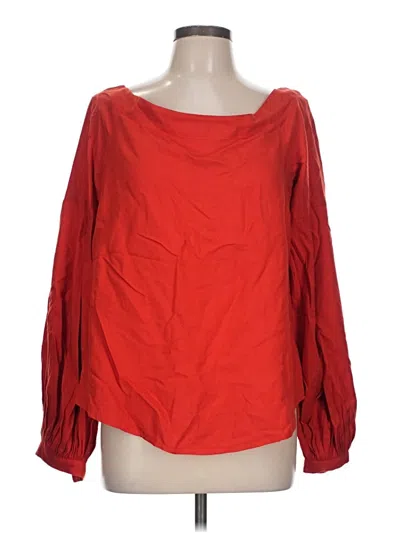 Pre-owned Floreat 3/4 Sleeve Blouse In Red