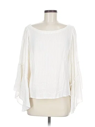 Pre-owned Floreat 3/4 Sleeve Blouse In White