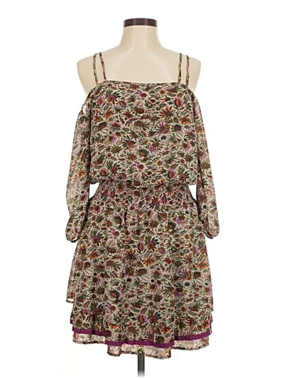 Pre-owned Floreat Casual Dress In Brown