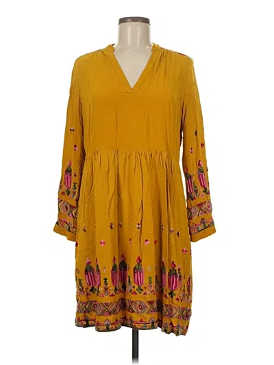 Pre-owned Floreat Casual Dress In Yellow