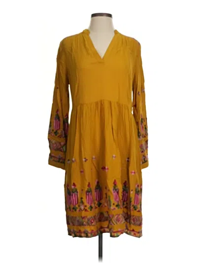 Pre-owned Floreat Casual Dress In Yellow
