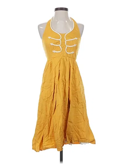 Pre-owned Floreat Casual Dress In Yellow