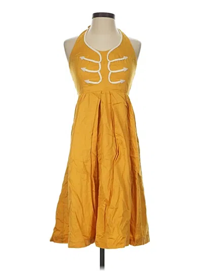 Pre-owned Floreat Casual Dress In Yellow