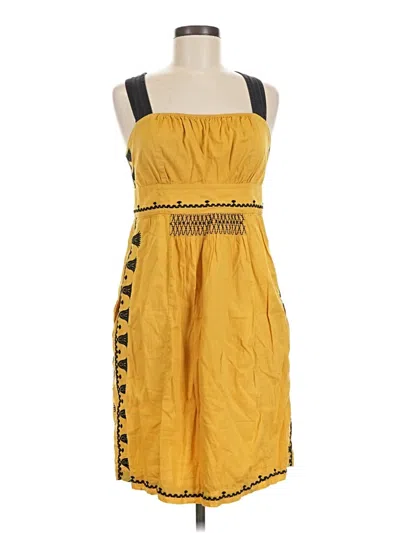 Pre-owned Floreat Casual Dress In Yellow