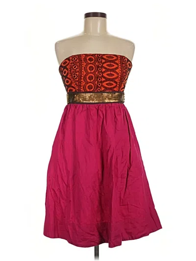 Pre-owned Floreat Cocktail Dress In Burgundy