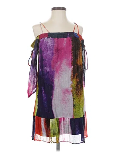 Pre-owned Floreat Cocktail Dress In Purple