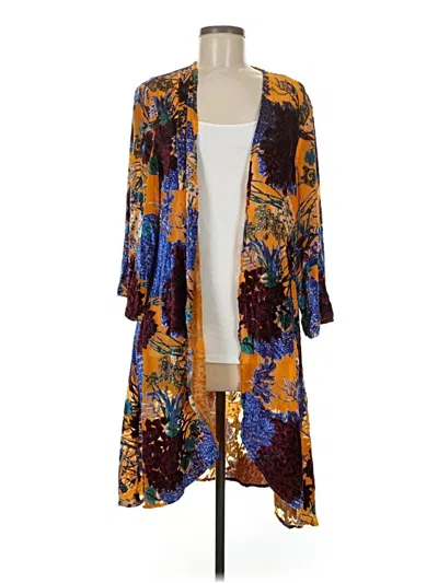 Pre-owned Floreat Kimono In Blue