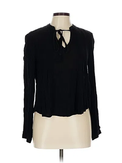 Pre-owned Floreat Long Sleeve Polo Shirt In Black