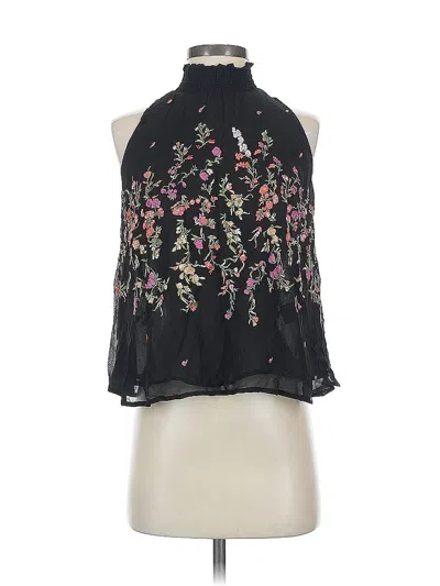 Pre-owned Floreat Sleeveless Blouse In Black