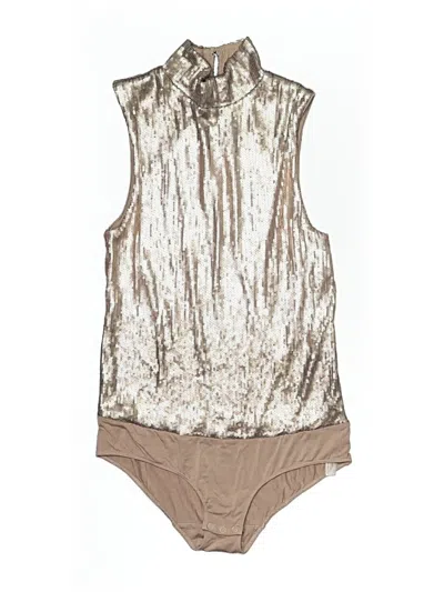 Pre-owned Floreat Sleeveless Blouse In Gold