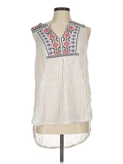 Pre-owned Floreat Sleeveless Blouse In Ivory