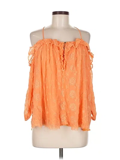 Pre-owned Floreat Sleeveless Blouse In Orange