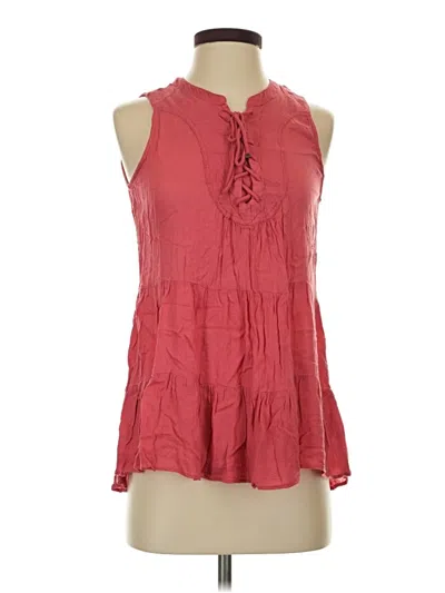 Pre-owned Floreat Sleeveless Blouse In Red