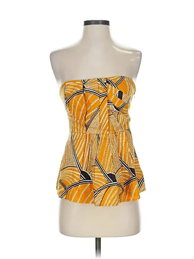 Pre-owned Floreat Sleeveless Blouse In Yellow