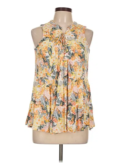 Pre-owned Floreat Sleeveless Blouse In Yellow