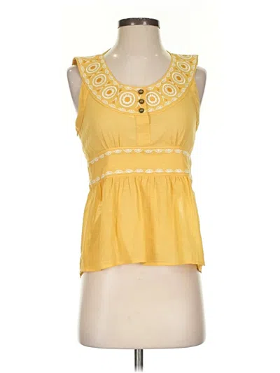 Pre-owned Floreat Sleeveless Blouse In Yellow
