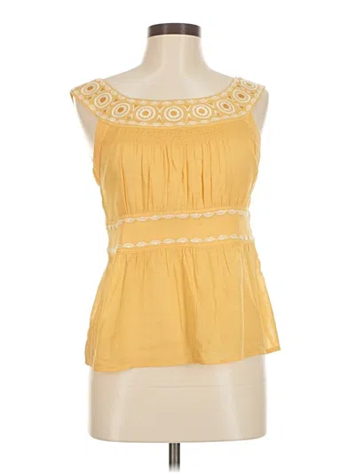 Pre-owned Floreat Sleeveless Blouse In Yellow