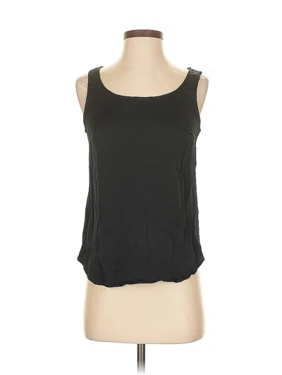 Pre-owned Floreat Sleeveless Top Black Scoop Neck Tops