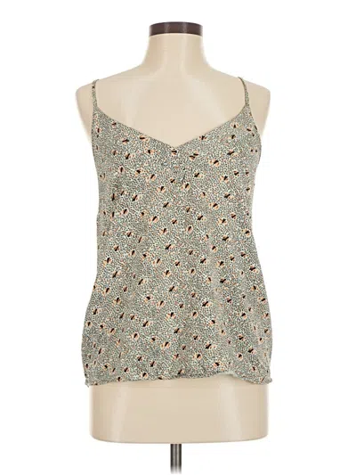 Pre-owned Floreat Sleeveless Top Teal Sweetheart Neckline Tops