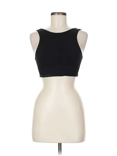 Pre-owned Floreat Tank Top Black Strapless Neckline Tops